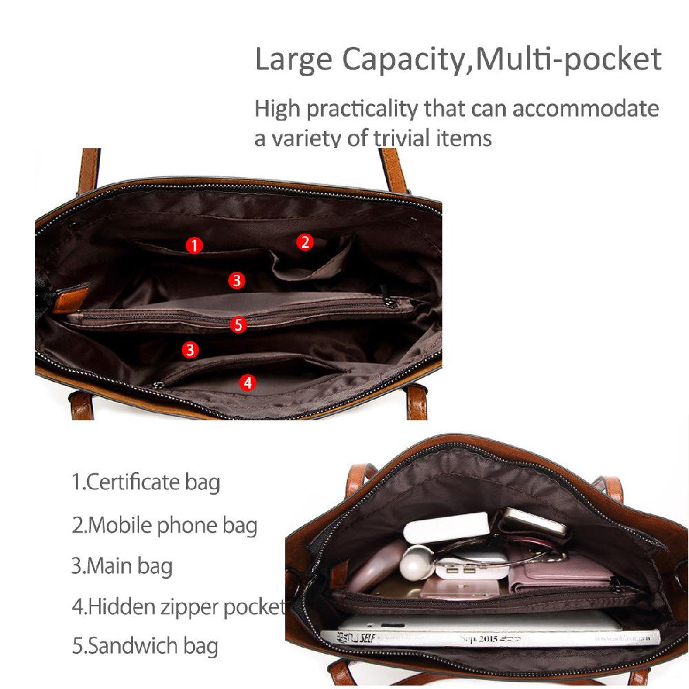 Nicole & Doris Pocket Front Large Tote Bag