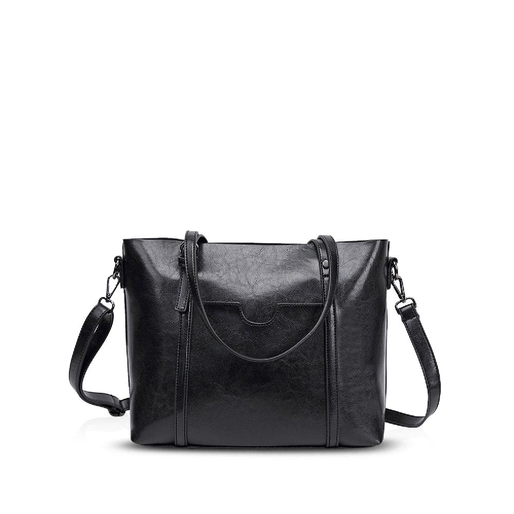 nicole & doris Pocket Front Minimalist Tote Bag
