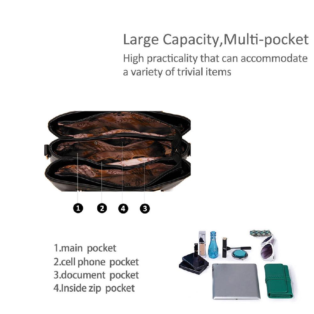 Nicole & Doris Pom Pom & Leaf Bag Charm Messenger Bag