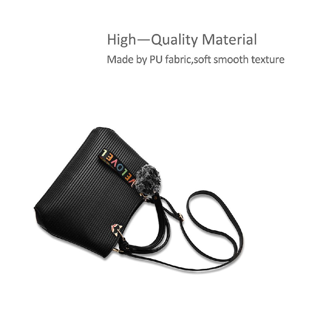 Nicole & Doris Pom Pom Single Colour Ladies Handbag