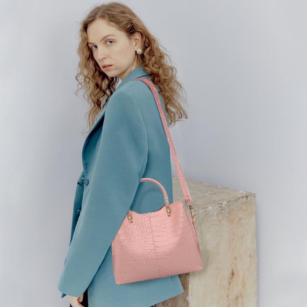 Nicole & Doris PU Leather 3 Pcs Tote Bag