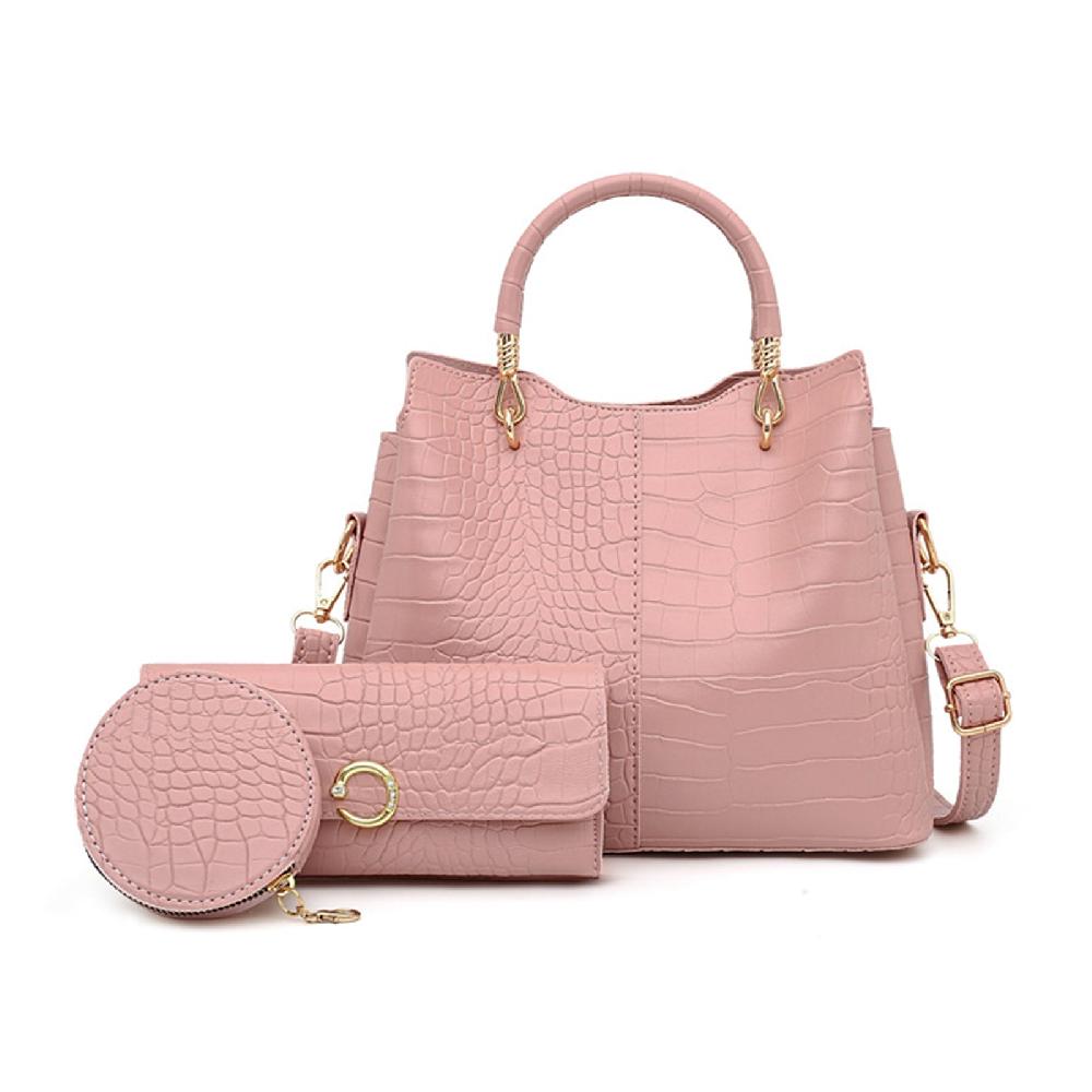 nicole & doris PU Leather 3 Pcs Tote Bag