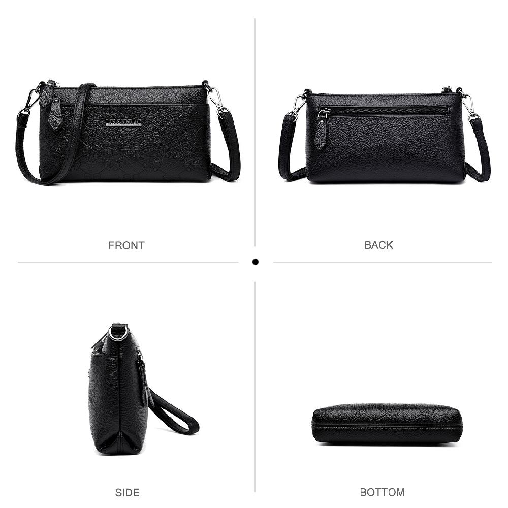 Nicole & Doris PU Leather Messenger Bag