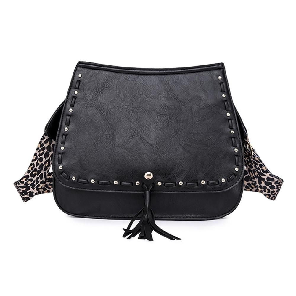 nicole & doris PU Leather Messenger Bag