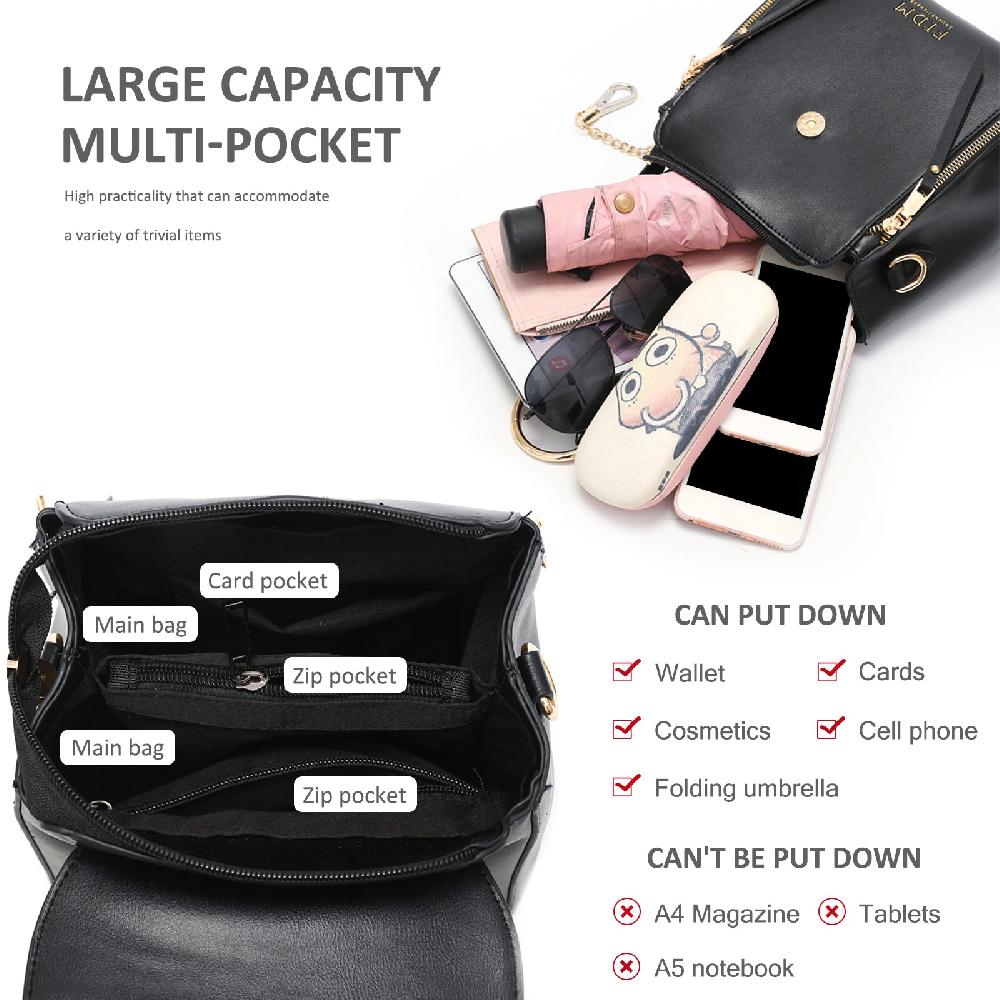 Nicole & Doris Rabbit Decor Chain Backpack