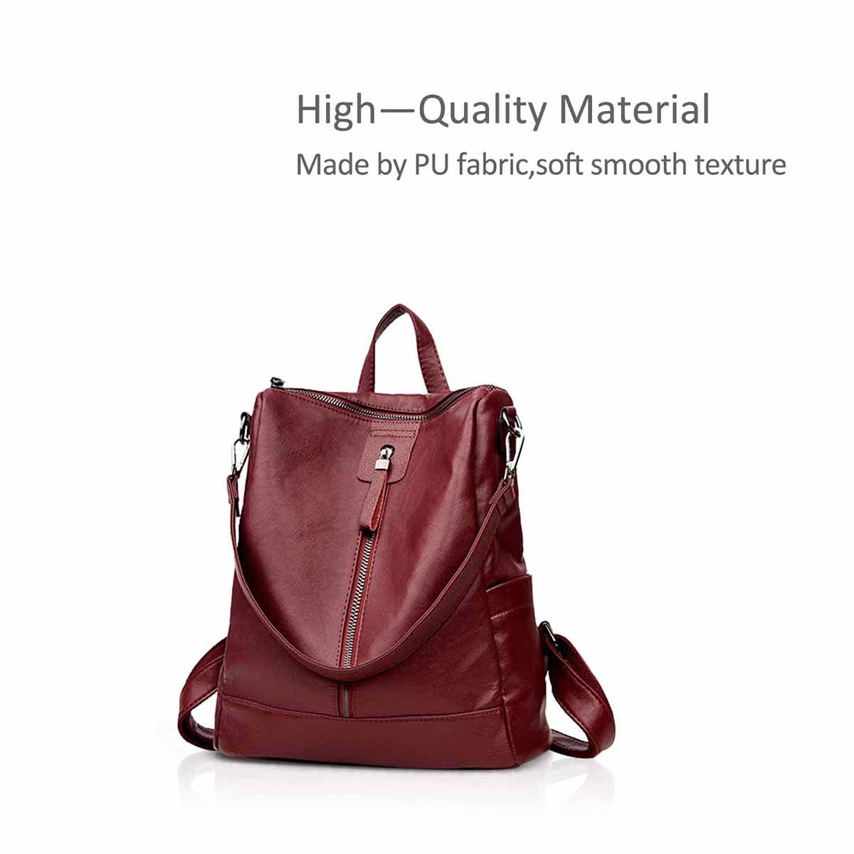 Nicole & Doris Retro Soft Leather Ladies Backpack