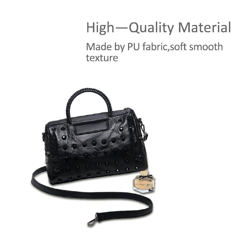 Nicole & Doris Rivets Decor Messenger Bag / Handbag