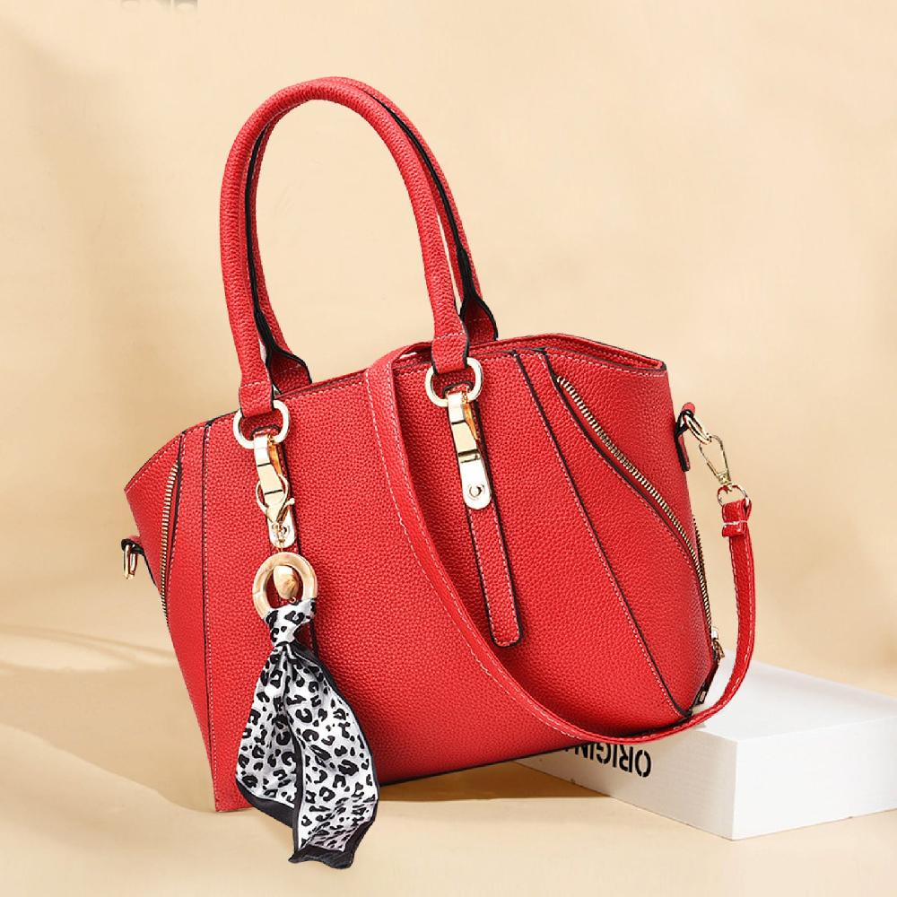 Nicole & Doris Silk Scarf Decor Messenger Bag