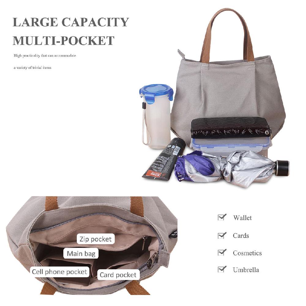 Nicole & Doris Simple Canvas Tote Bag