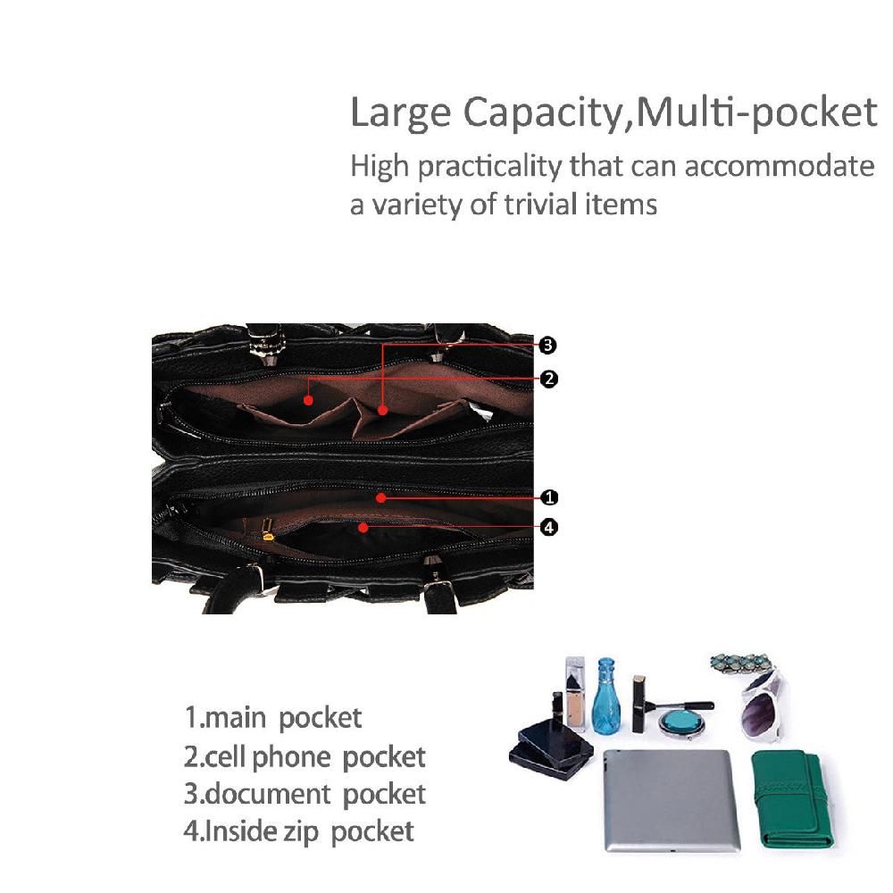 Nicole & Doris Single Colour Bear Woven Handbag