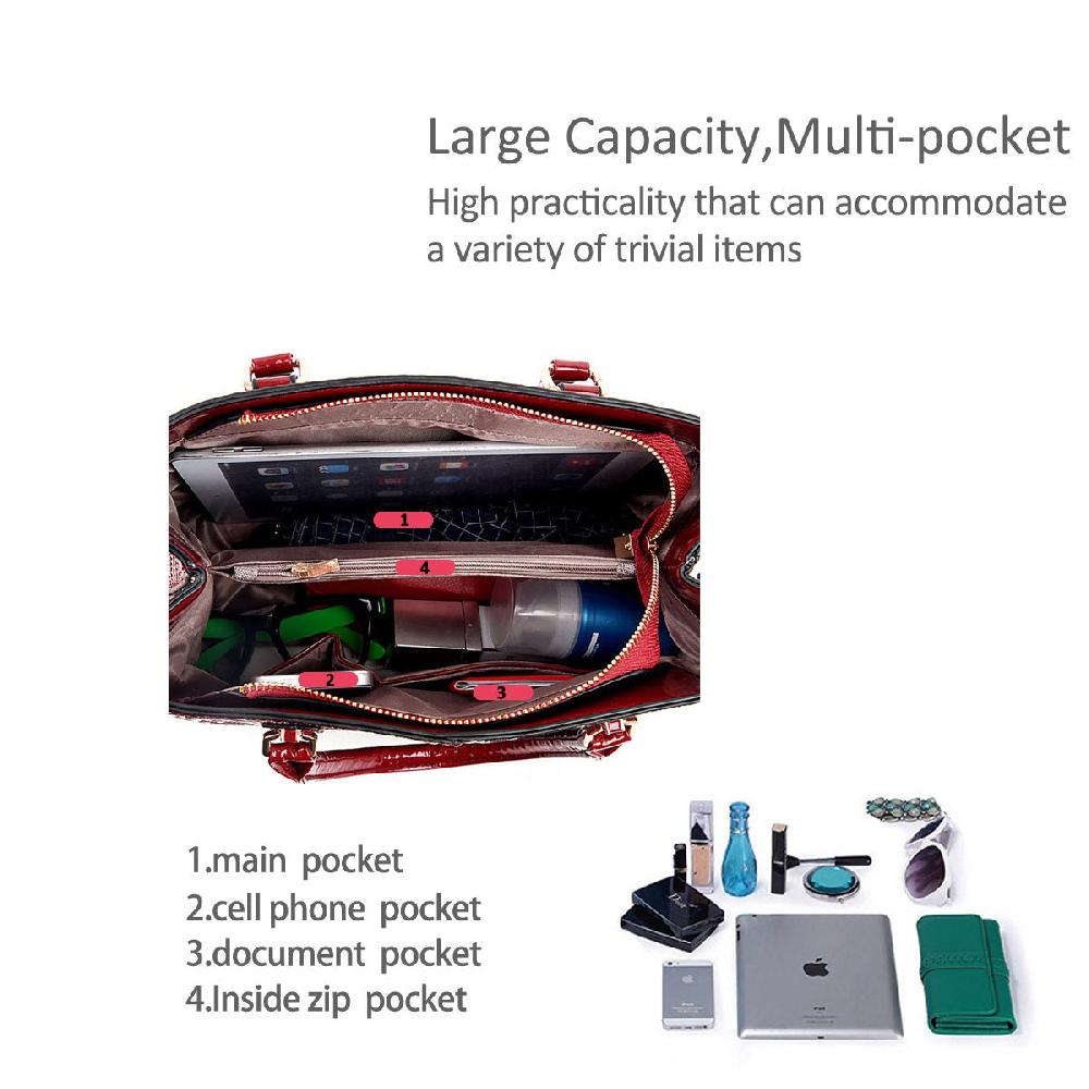 Nicole & Doris Single Colour Patterned Handbag