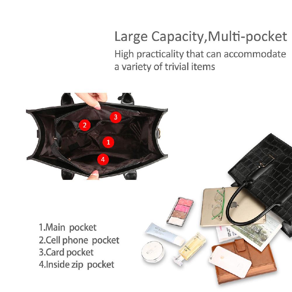 Nicole & Doris Single Colour Plaid Female Handbag