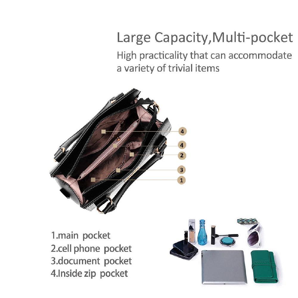 Nicole & Doris Single Colour Plaid Ladies Handbag