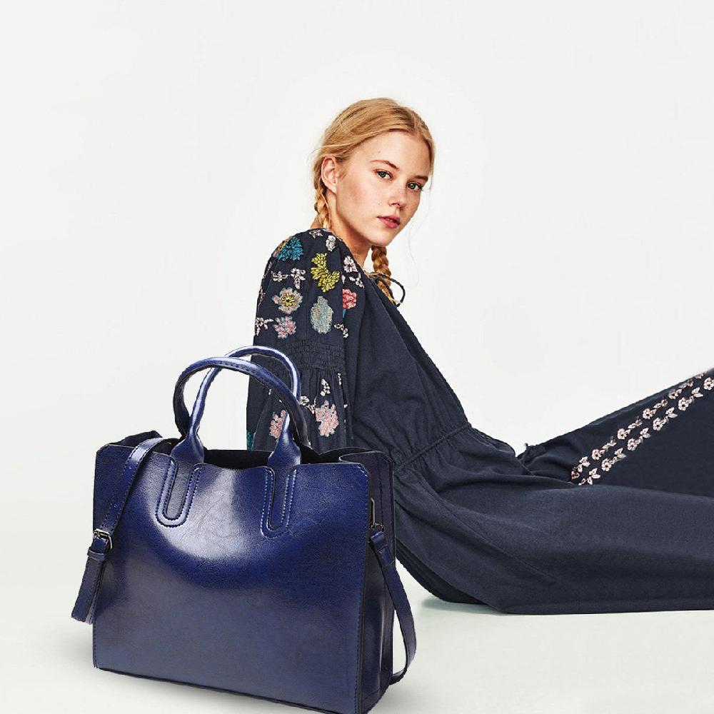 Nicole & Doris Single Colour Plain Ladies Handbag