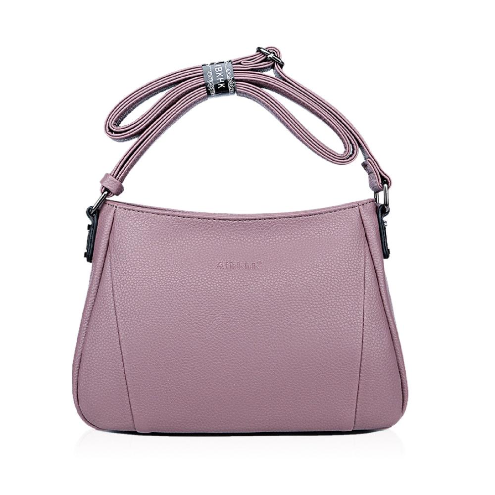 nicole & doris Single Colour Plain PU Messenger Bag