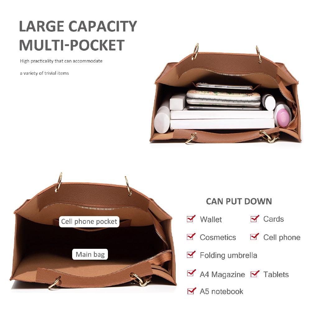 Nicole & Doris Single Colour Plain Tote Bag