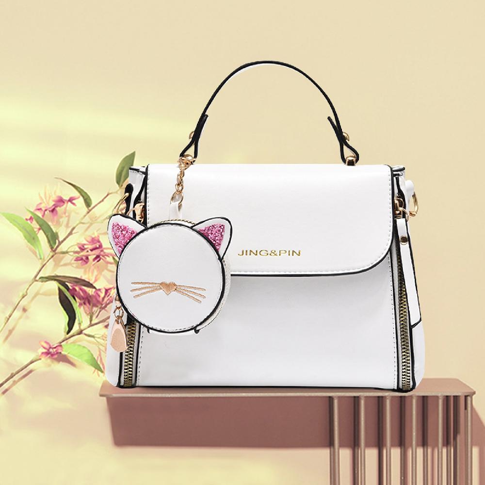 Nicole & Doris NICOLE&DORIS Small Cute Handbags With Cat Shape Coin Purse