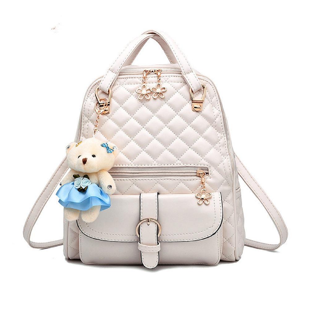 nicole & doris Small Rucksack with Bear Pendant