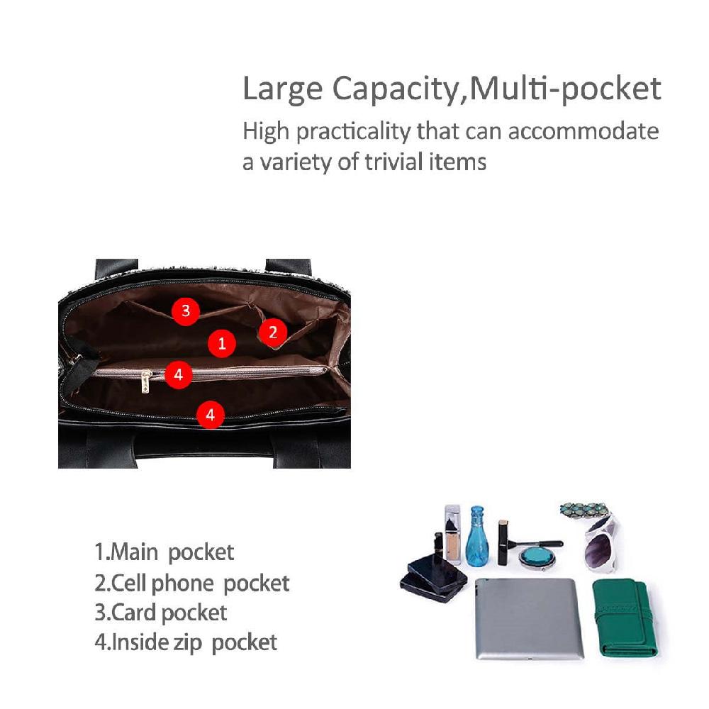 Nicole & Doris Snakeskin PU Leather Handbag