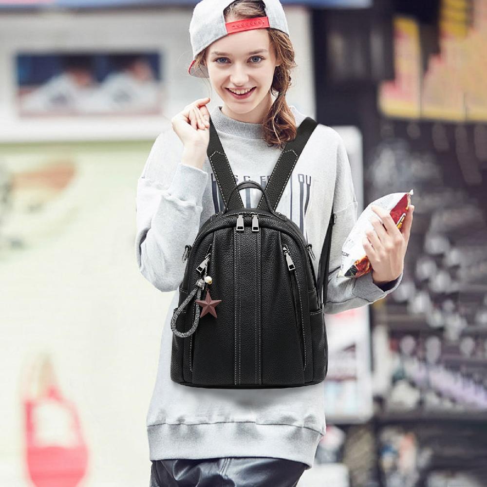 Nicole & Doris Star Pendant Decor Backpack