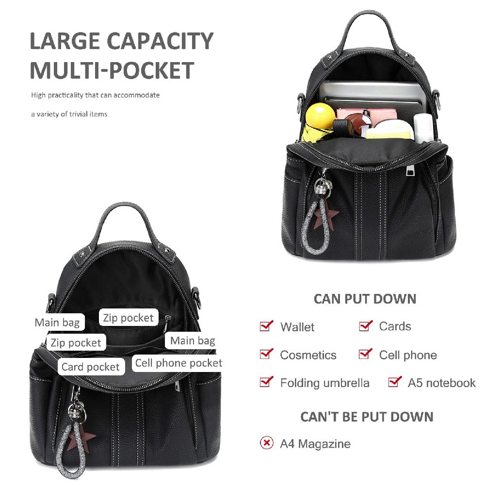 Nicole & Doris Star Pendant Decor Backpack