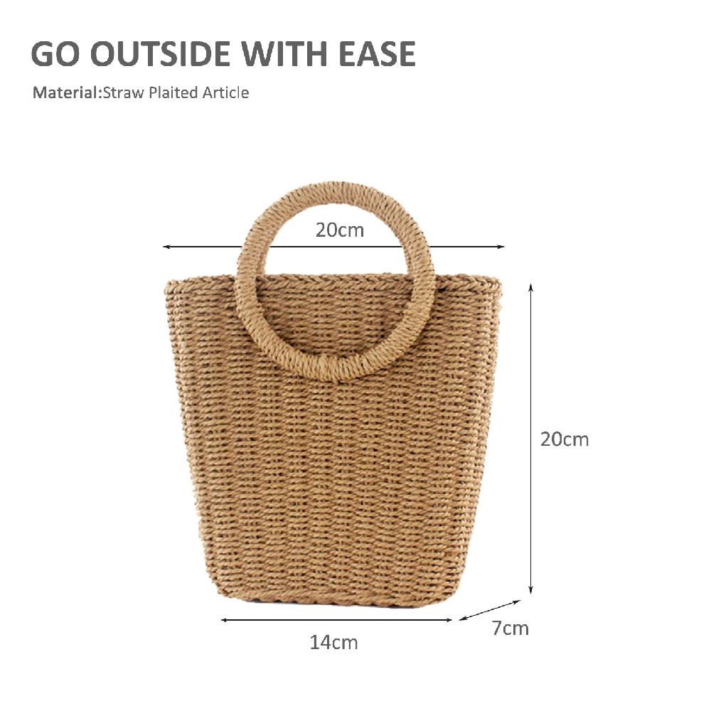 Nicole & Doris Straw Crossbody Bags Mini Beach Bag