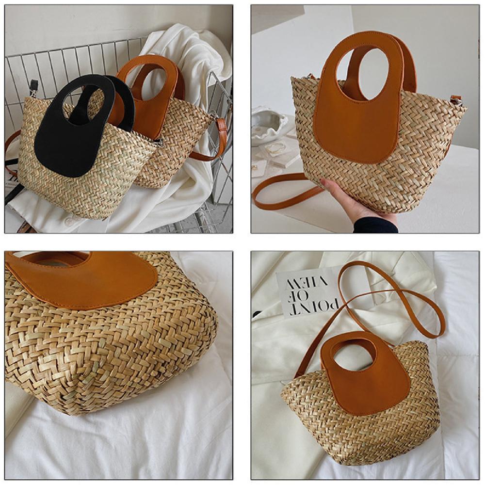 Nicole & Doris Straw Handbags Rattan Bag