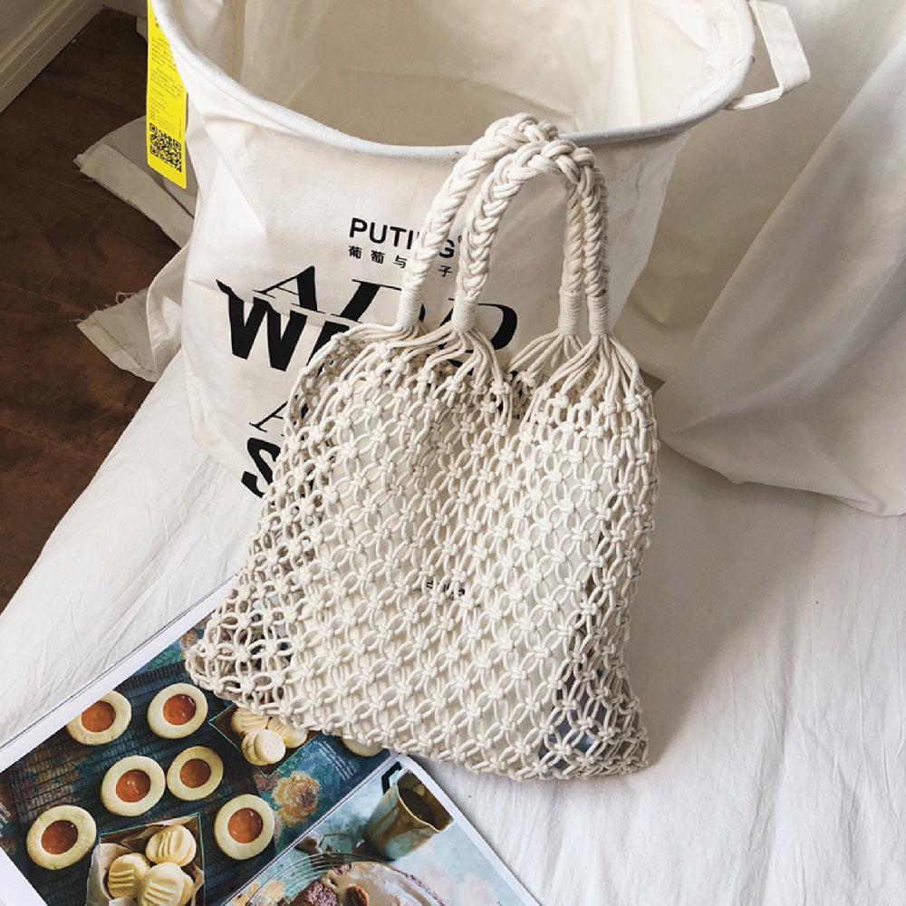 Nicole & Doris Straw Tote Bag Shopping Bag