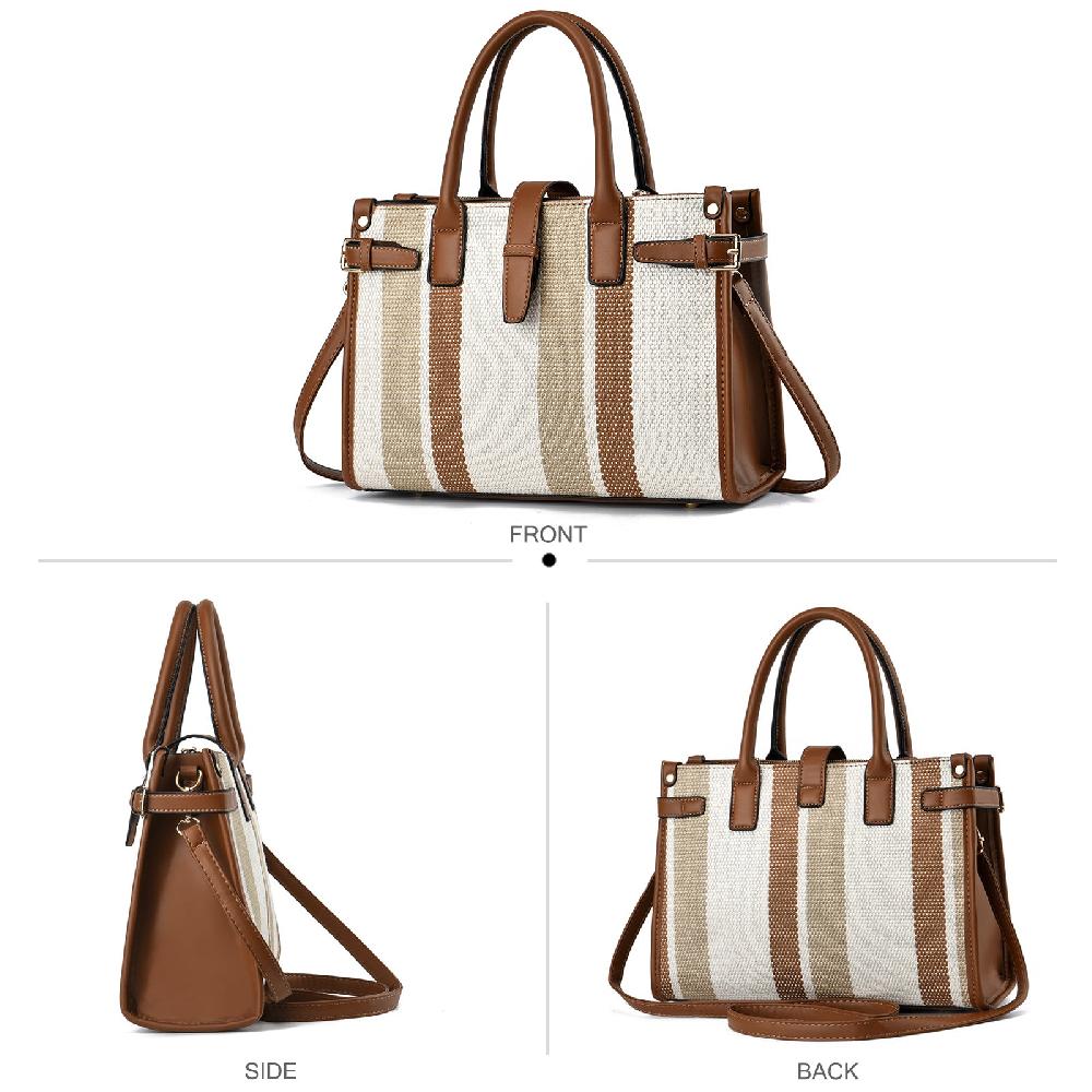 Nicole & Doris Striped Handbags For Women