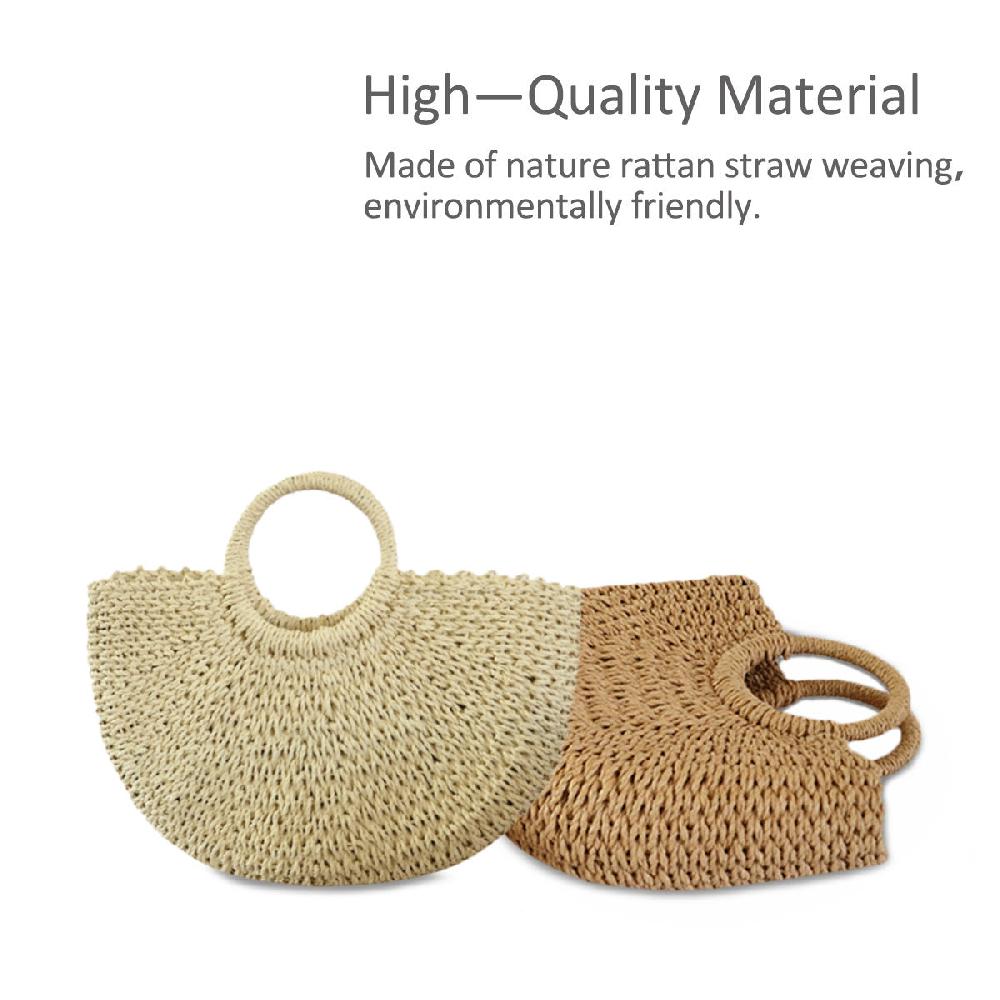 Nicole & Doris Summer Straw Handbag