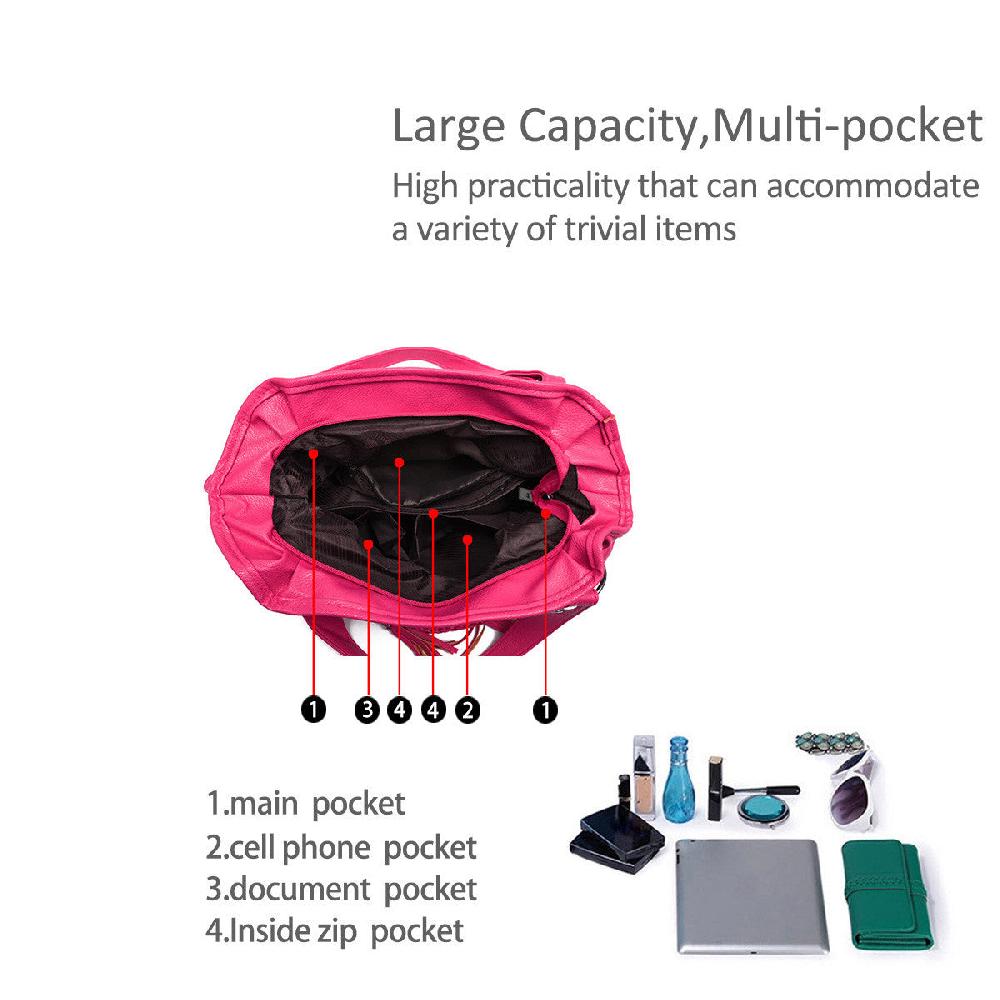 Nicole & Doris Tassel Decor Tote Bag