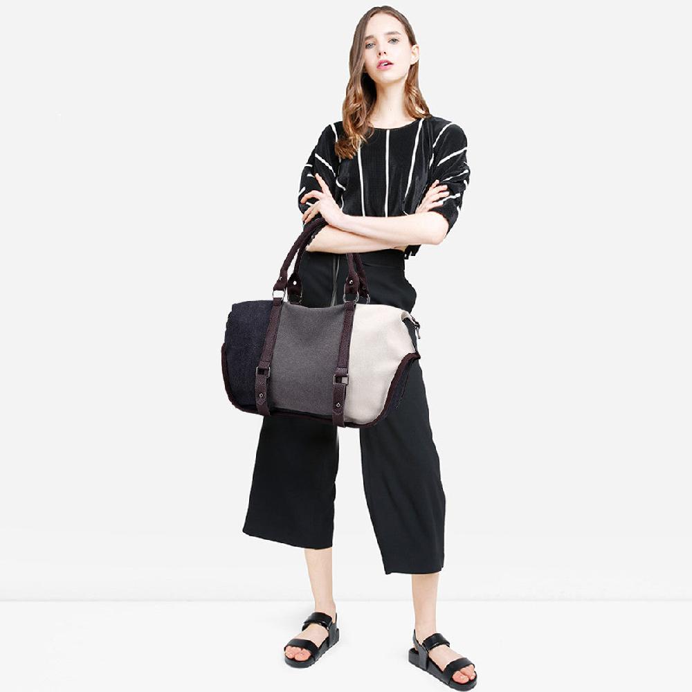 Nicole & Doris Three Colours Canvas Tote Bag