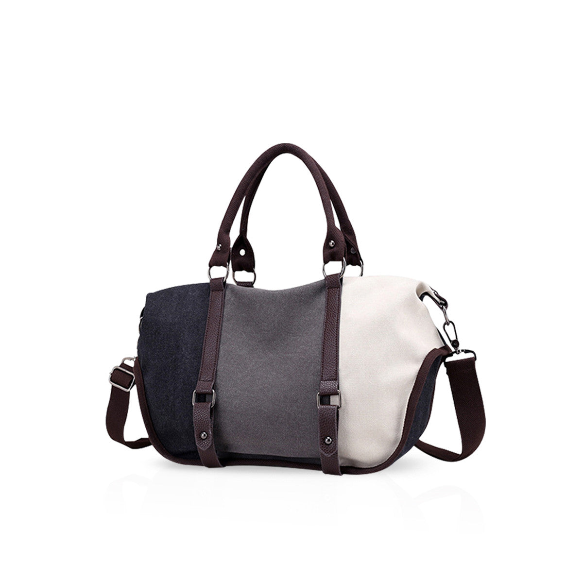 nicole & doris Three Colours Canvas Tote Bag