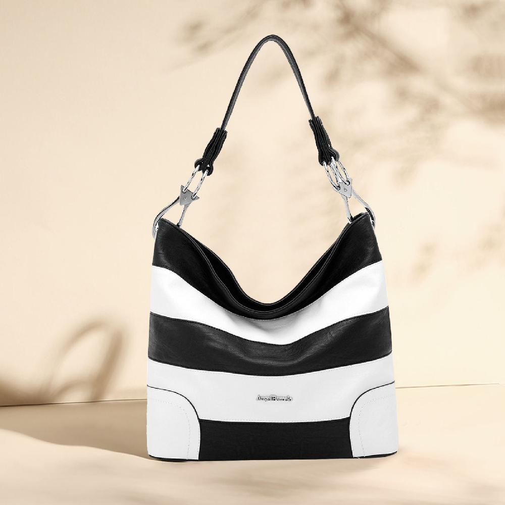 Nicole & Doris Two-Colour Stripe Tote Bag