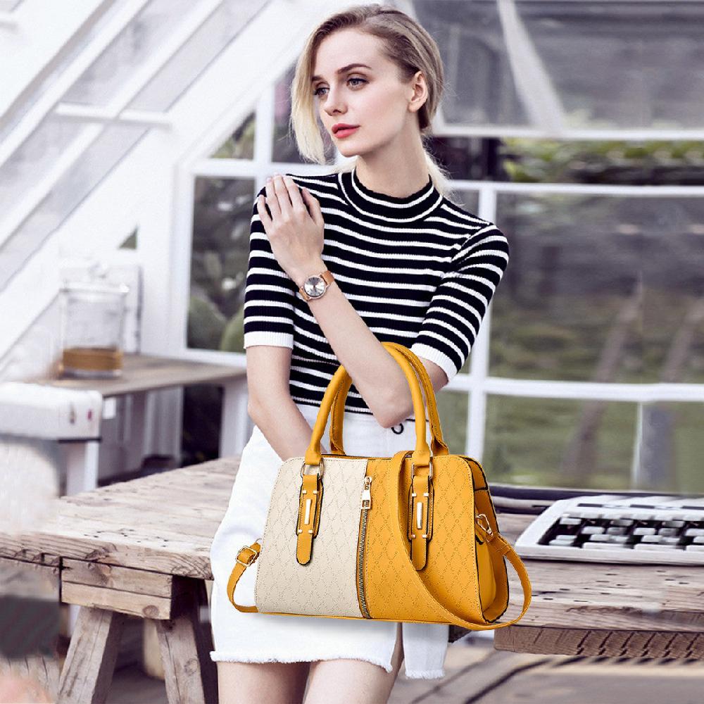 Nicole & Doris Two Colours Structured Handbag