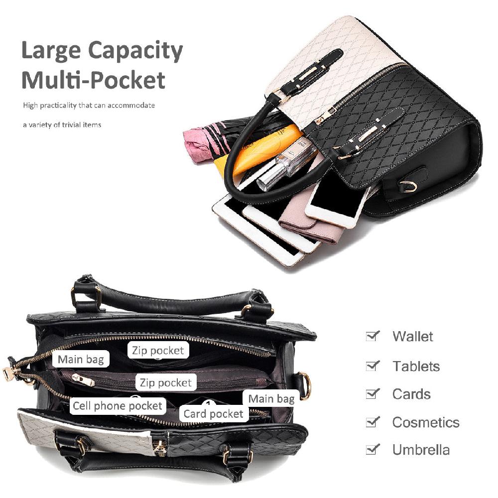 Nicole & Doris Two Colours Structured Handbag