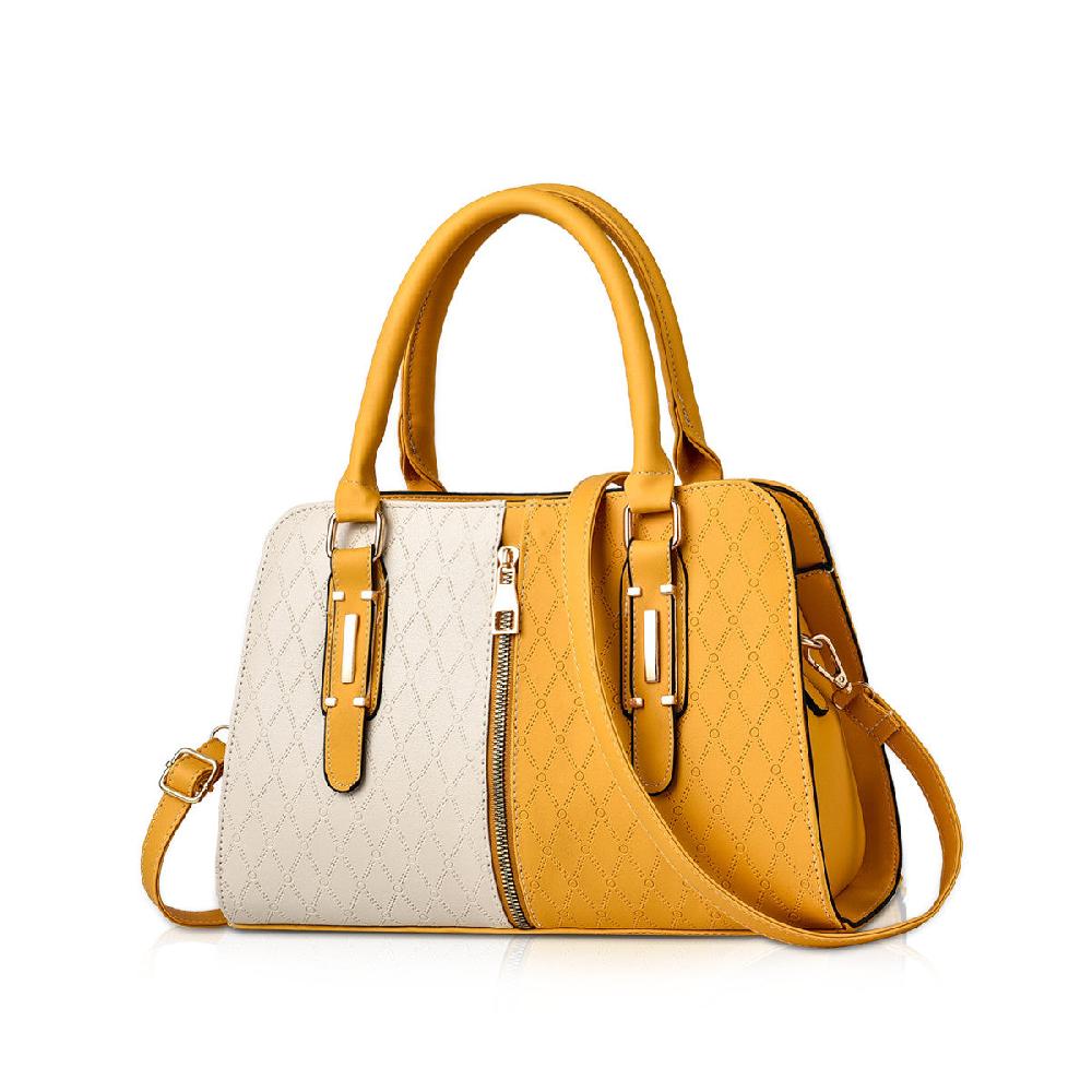 nicole & doris Two Colours Structured Handbag