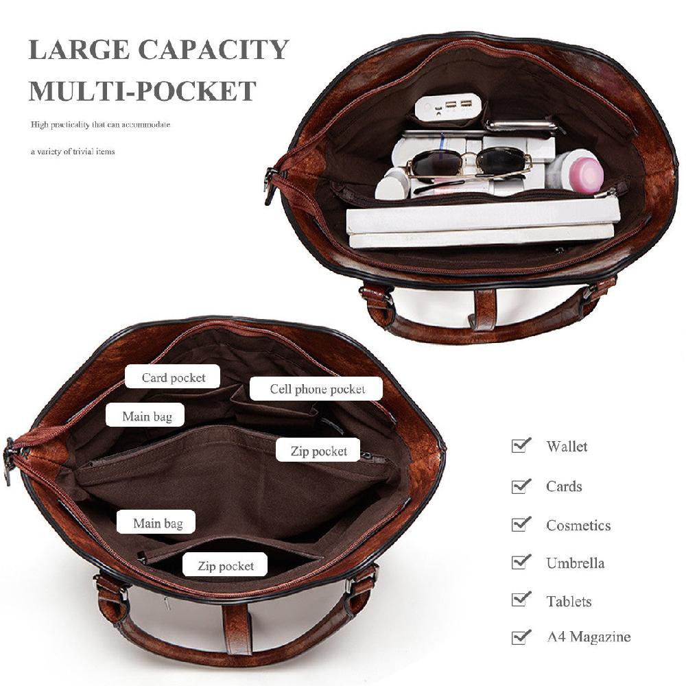 Nicole & Doris Vintage Top-Handle Tote Bag