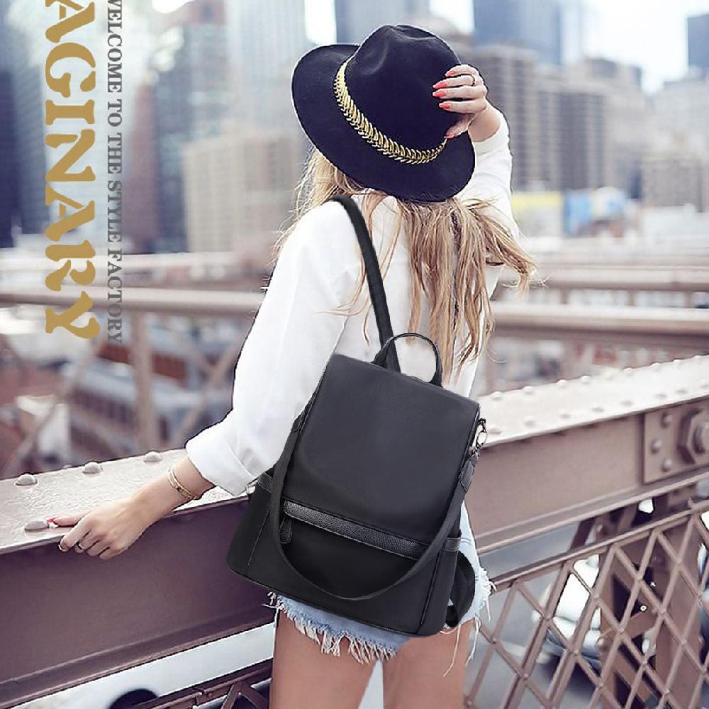 Nicole & Doris Waterproof Nylon & PU Backpack