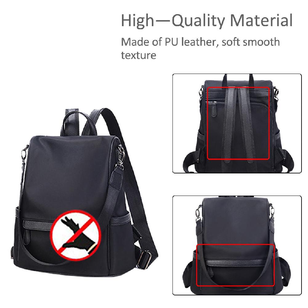 Nicole & Doris Waterproof Nylon & PU Backpack