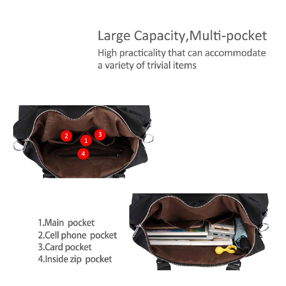 Nicole & Doris Waterproof Polyester Tote Bag