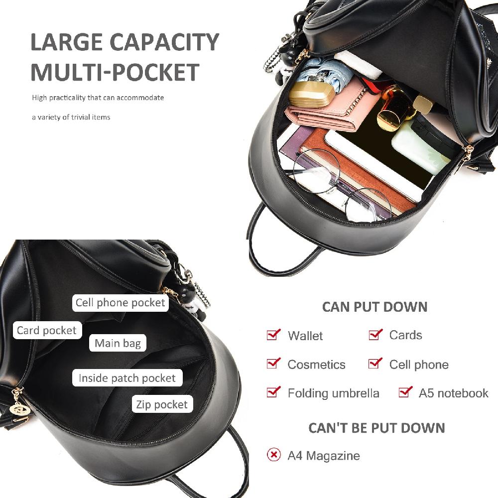 Nicole & Doris Women Chic Glossy Backpack