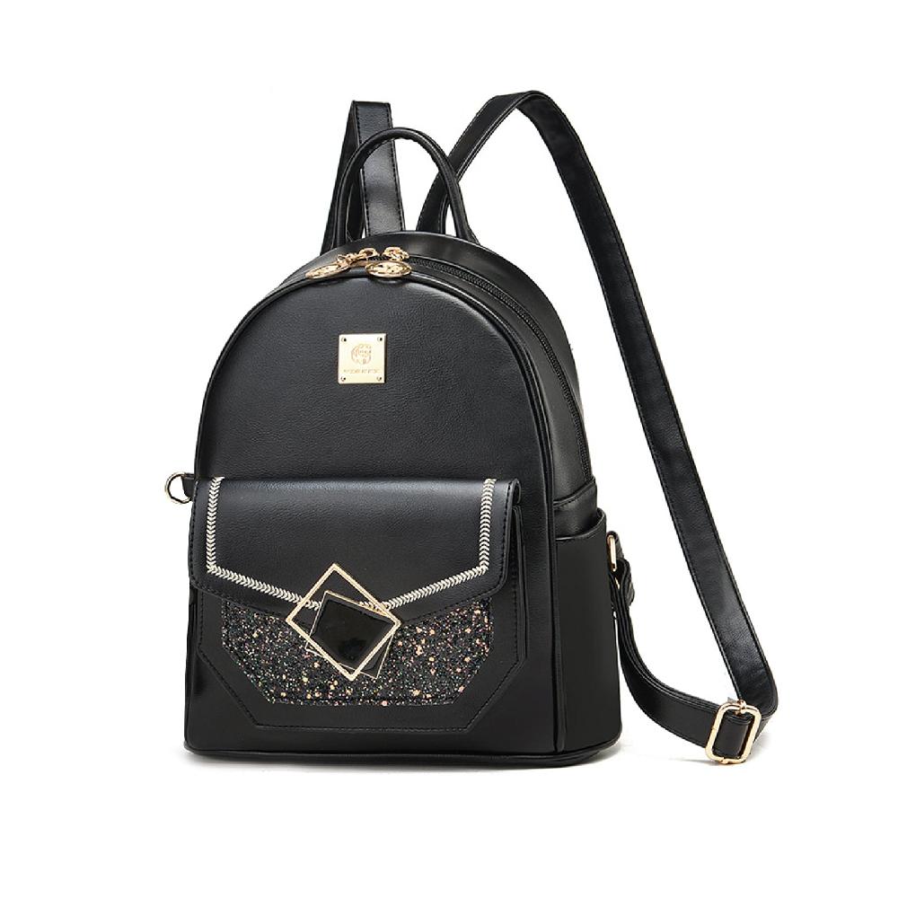 nicole & doris Women Chic Glossy Backpack