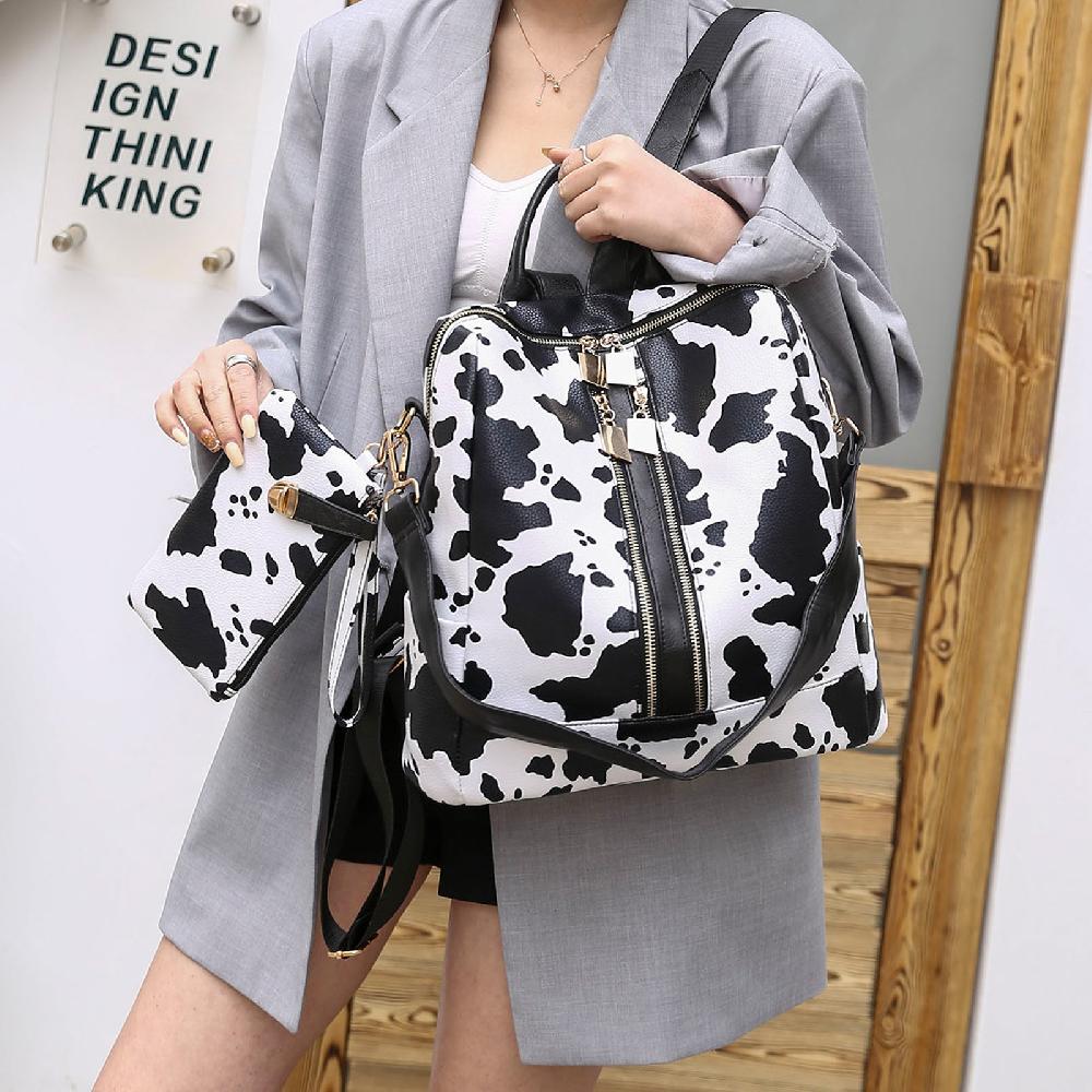 Nicole & Doris NICOLE&DORIS Women's Animal Pattern Backpack Rucksack