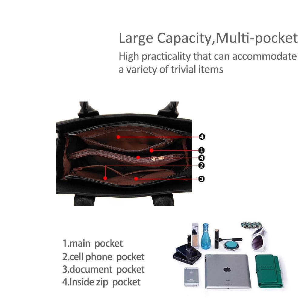 Nicole & Doris NICOLE&DORIS Women's Elegant Stripe PU Handbag