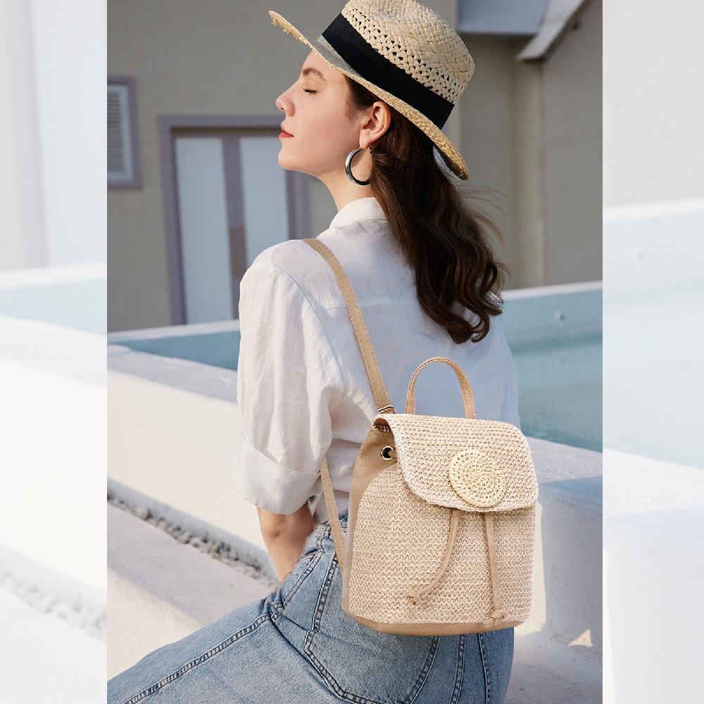 Nicole & Doris Woven Backpacks