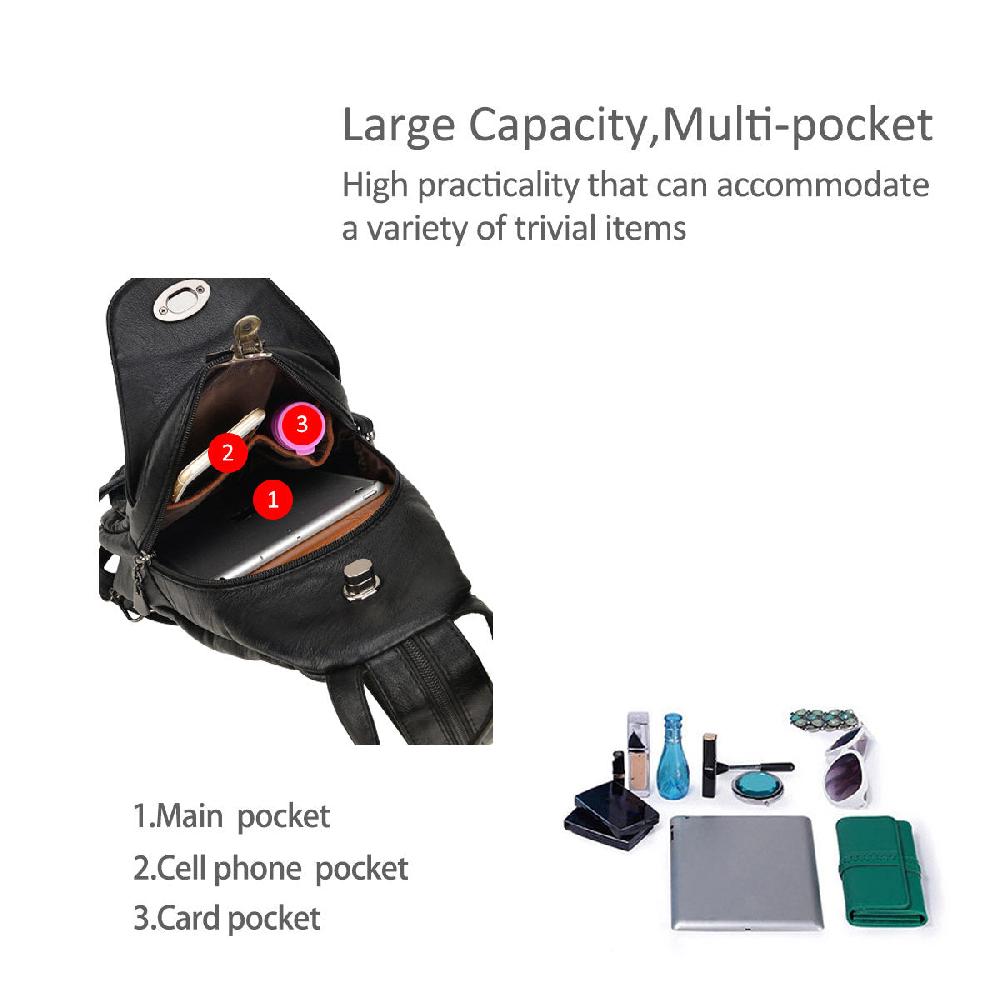 Nicole & Doris Zip Front Multiple Pockets Backpack