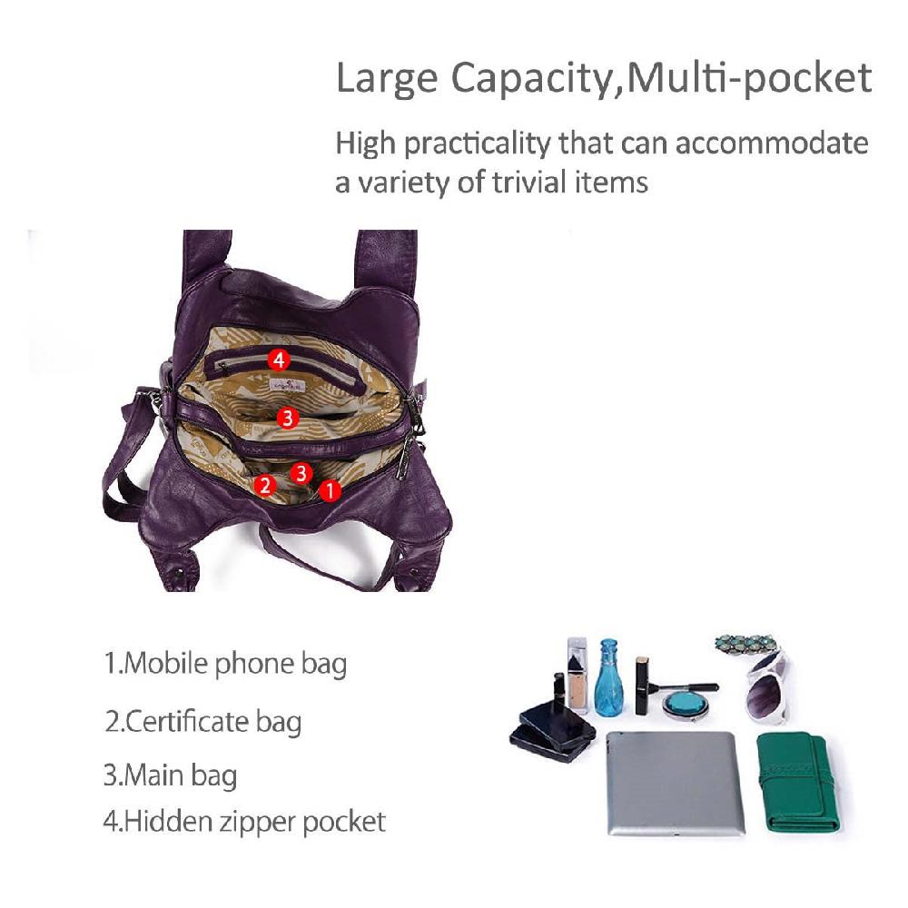 Nicole & Doris Zip Front Multiple Pockets Tote Bag