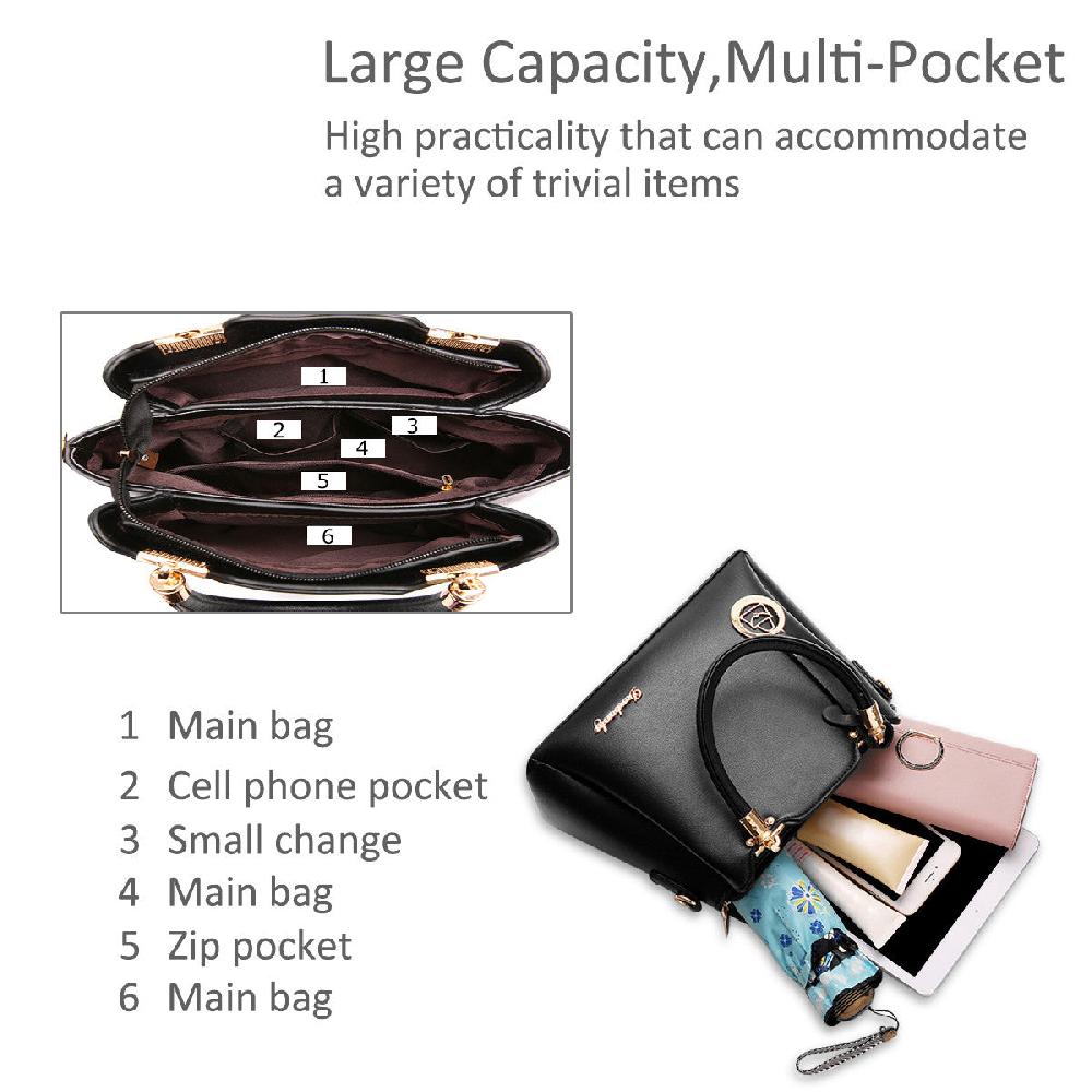 Nicole & Doris Plain Smooth Faux Leather Ladies Messenger Bag