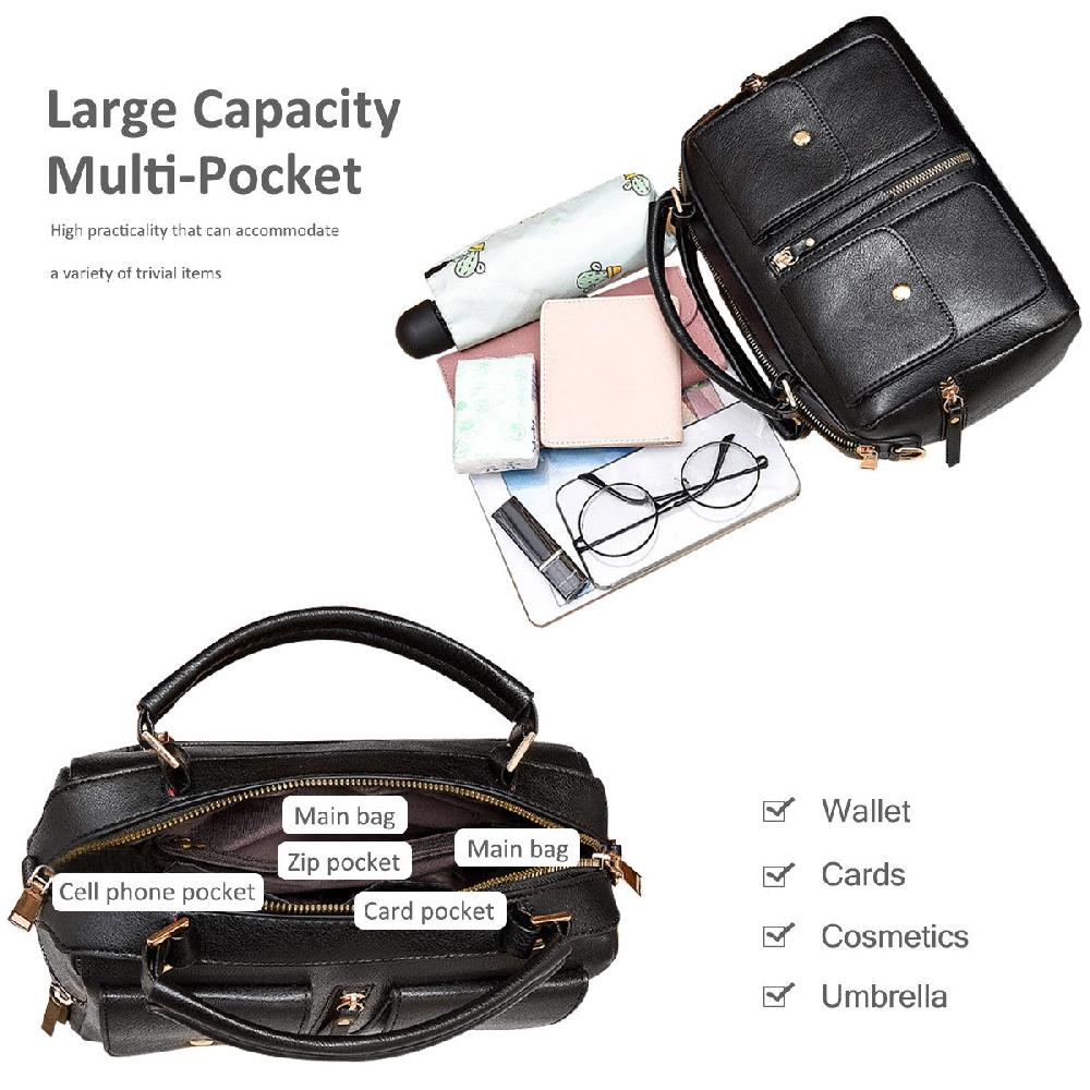 Nicole & Doris Pom Pom Decor Multi Pockets Messenger Bag